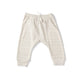 Pehr Petal Organic Harem Pant. GOTS Certified Organic Cotton & Dyes. White with light pink stripes.