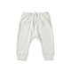 Pehr Sea Organic Harem Pant. GOTS Certified Organic Cotton & Dyes. White with light blue stripes.